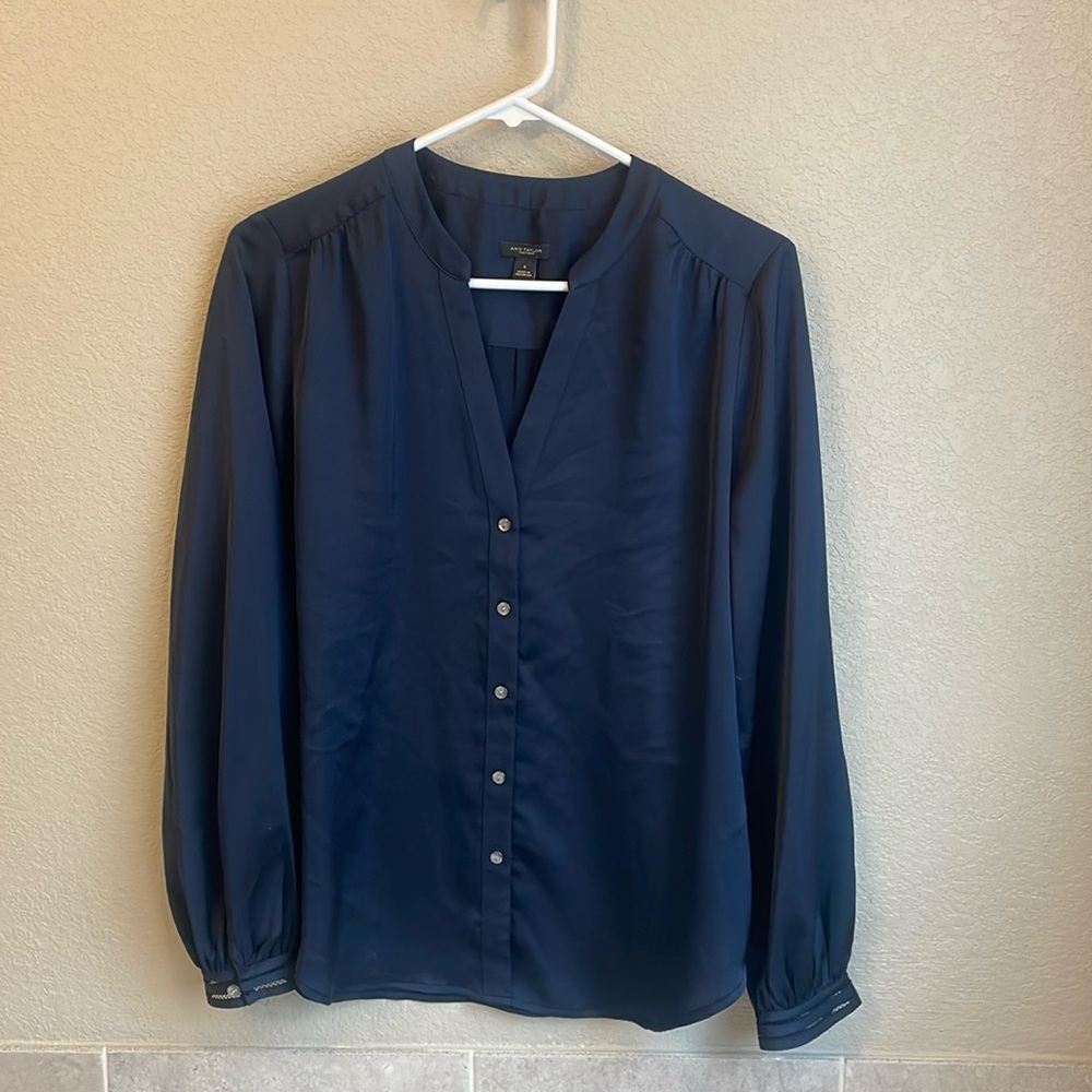 Banana Republic Navy Blue Blouse